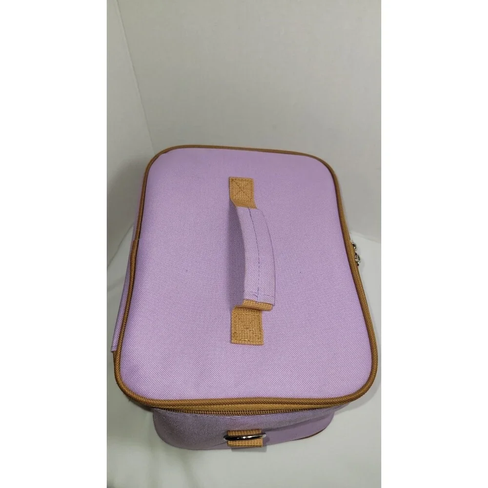 Lucky Brand Purple Lunch Bag Insulated with Detachable Strap 10x7x7.5